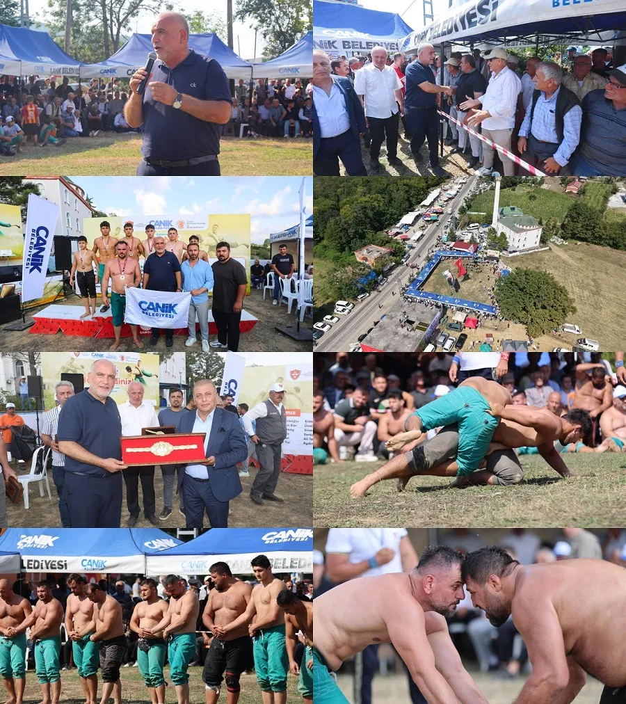 Canik’te Güreş Festivali Nefes Kesti! Başpehlivan Recep Taslak Oldu Canik’te Güreş Festivali Nefes Kesti! Başpehlivan Recep Taslak Oldu