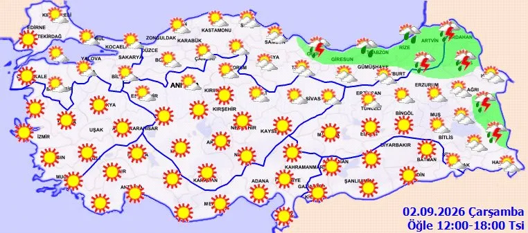 2 Eylül Samsun hava durumu, Samsun'da hava bugün nasıl? 2 Eylül Samsun hava durumu, Samsun'da hava bugün nasıl?